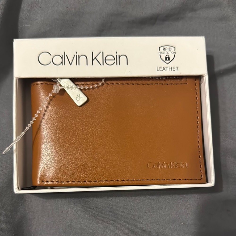 Calvin Klein Tan Leather Wallet